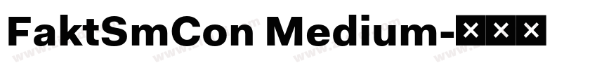 FaktSmCon Medium字体转换